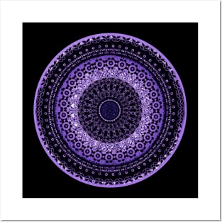 Lilac Pasley Mandala Posters and Art